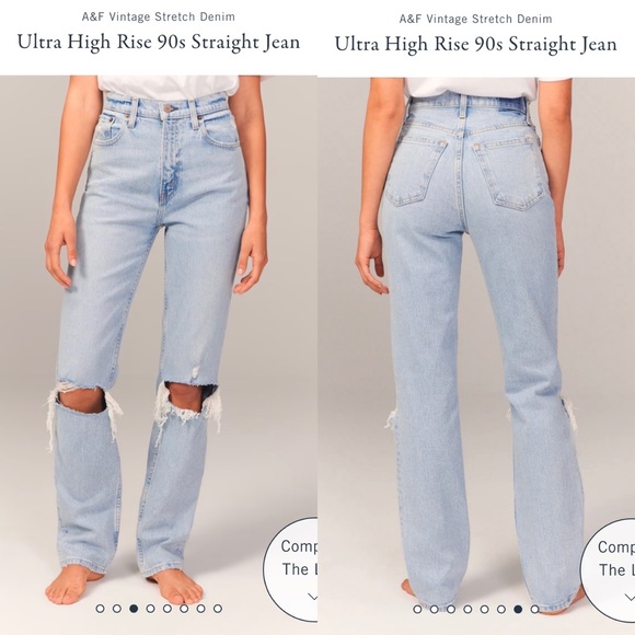Abercrombie & Fitch Denim - Abercrombie & Fitch Ultra High Rise 90s Straight Jean
Size 31/12R